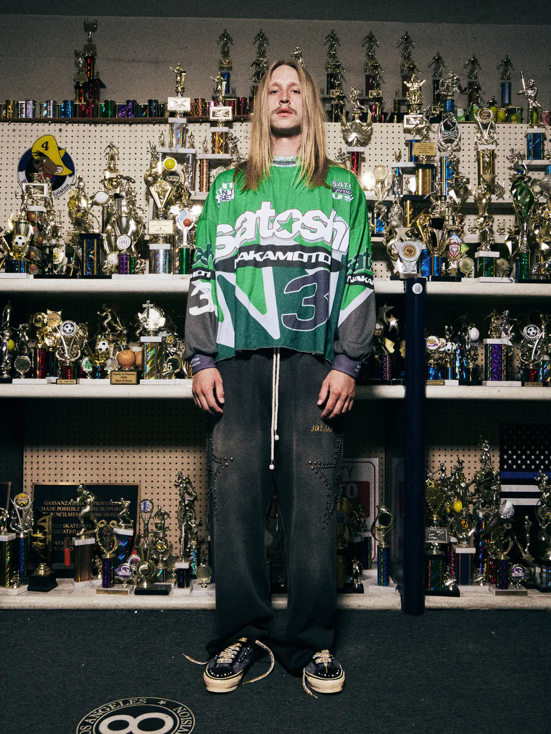 SATOSHIWEB1.webp SATOSHI NAKAMOTO SPEEDWAY LONGSLEEVE GREEN