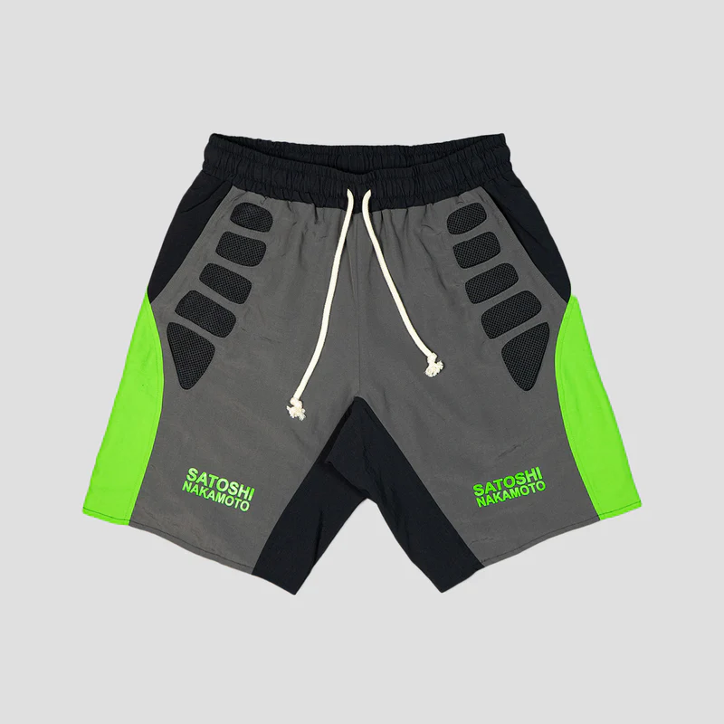 SS25SHT005-GRN.webp Satoshi Tech Shorts