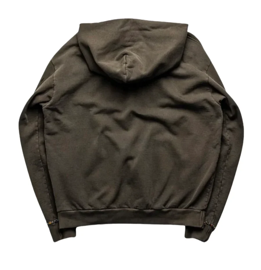 SATOSHI NAKAMOTO x SICKO - Studded Gradient Hoodie (Brown) - Image 2