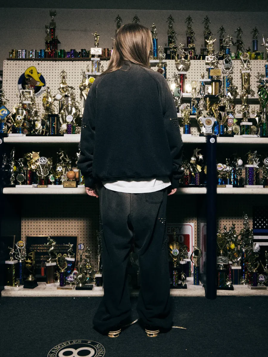 SATOSHI NAKAMOTO STAR STUDDED SWEATPANT