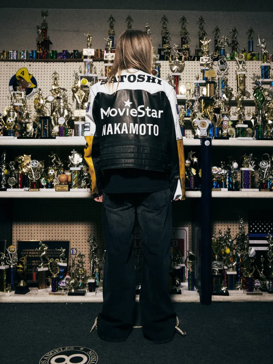 SATOSHI NAKAMOTO MOVIE STAR LEATHER JACKET