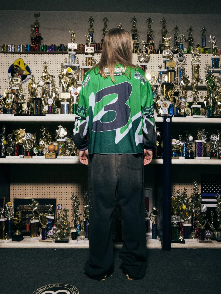 SATOSHI NAKAMOTO SPEEDWAY LONGSLEEVE GREEN