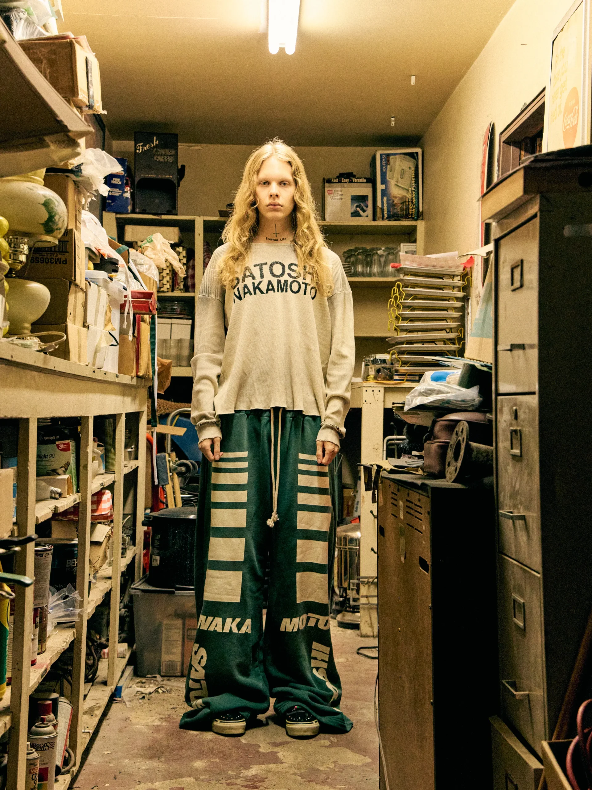 SATOSHI324_81607770-395b-4c26-ad66-f0b4ff5e1bf4 SATOSHI NAKAMOTO MOTO SWEATPANT